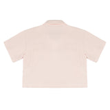 Palm Angels Kids Polo Rosa con Logo Fucsia per Bambine