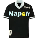 Barrow Kids T-Shirt Nera con Stampa Napoli Unisex per Bambini