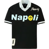 Barrow Kids T-Shirt Nera con Stampa Napoli Unisex per Bambini