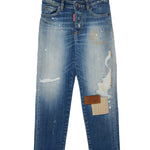 Dsquared2 Kids Pantalone in Denim con Patch Unisex