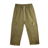 Yes London Kids Pantalone Cargo Verde per Bambini