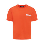 Barrow Kids T-Shirt Arancio con Stampa Retro Palms per Bambini