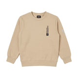Suns Kids Completo in Felpa Beige con Stampa per Bambini