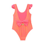 4GIVENESS Costume Monokini Fantasia Zebrata Arancione per Neonate (retro)