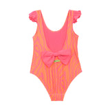 4GIVENESS Costume Monokini Fantasia Zebrata Arancione per Neonate (retro)