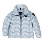 Blauer Kids Giubbino Polvere Lucido con Collo Alto per Bambine