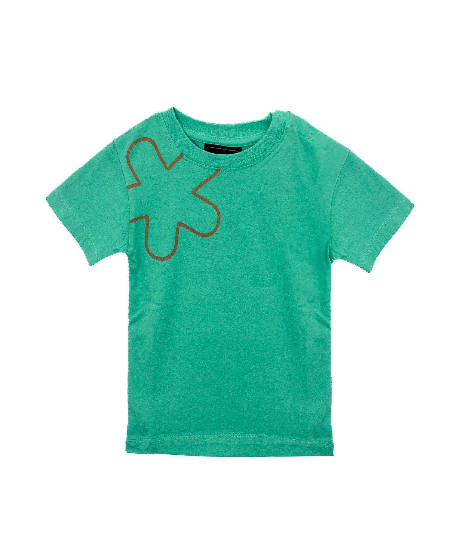 EffeK T-Shirt Verde con Stampa per Neonati (fronte)