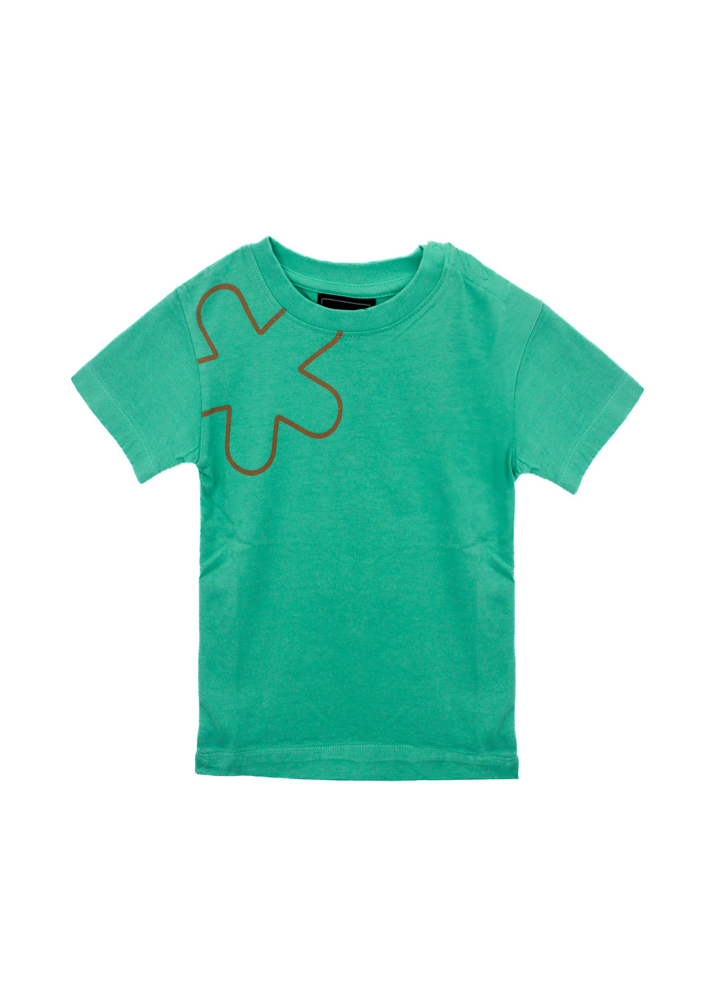 EffeK T-Shirt Verde con Stampa per Neonati (fronte)