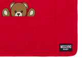 Moschino Kids Coperta Rosso con Teddy