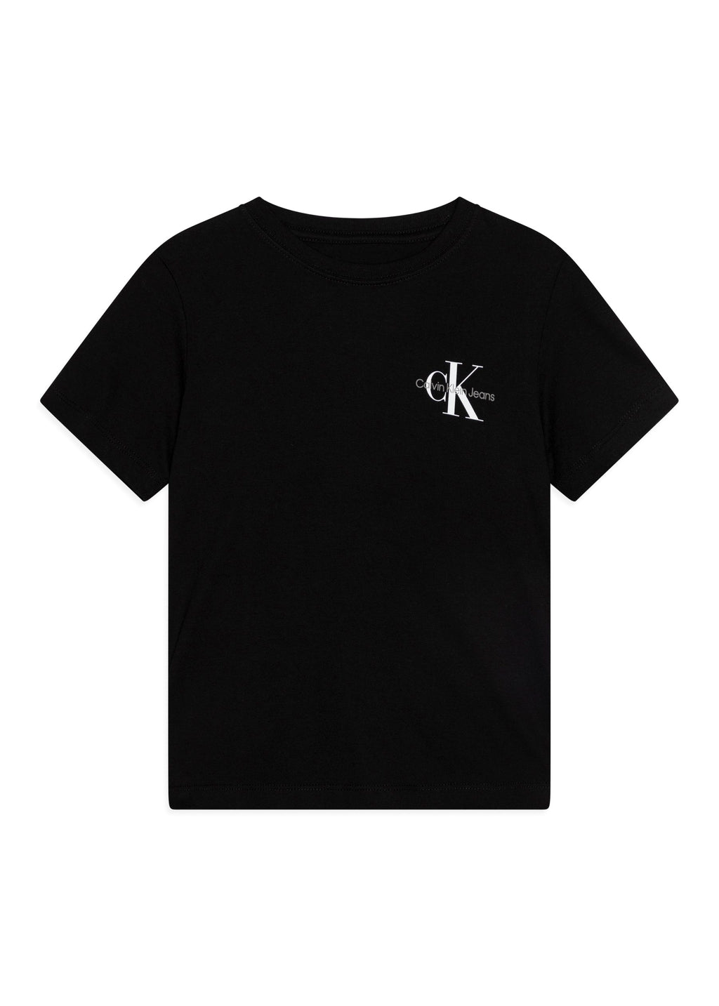 Calvin Klein Kids T-shirt Nera con Logo per Bambini