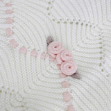 Marlù Coperta Vaniglia/Rosa/Pesca per Neonate (dettagli)