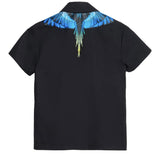 Marcelo Burlon County of Milan Kids Camicia Nero con Stampa per Bambino