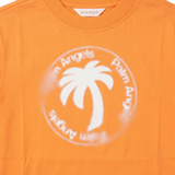 Palm Angels T-Shirt Arancione con Stampa per Bambini