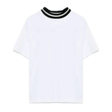 Yes London T-shirt Bianca con Colletto per Bambini
