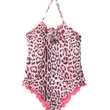 4GIVENESS Costume Monokini Fantasia Maculata Rosa per Bambine