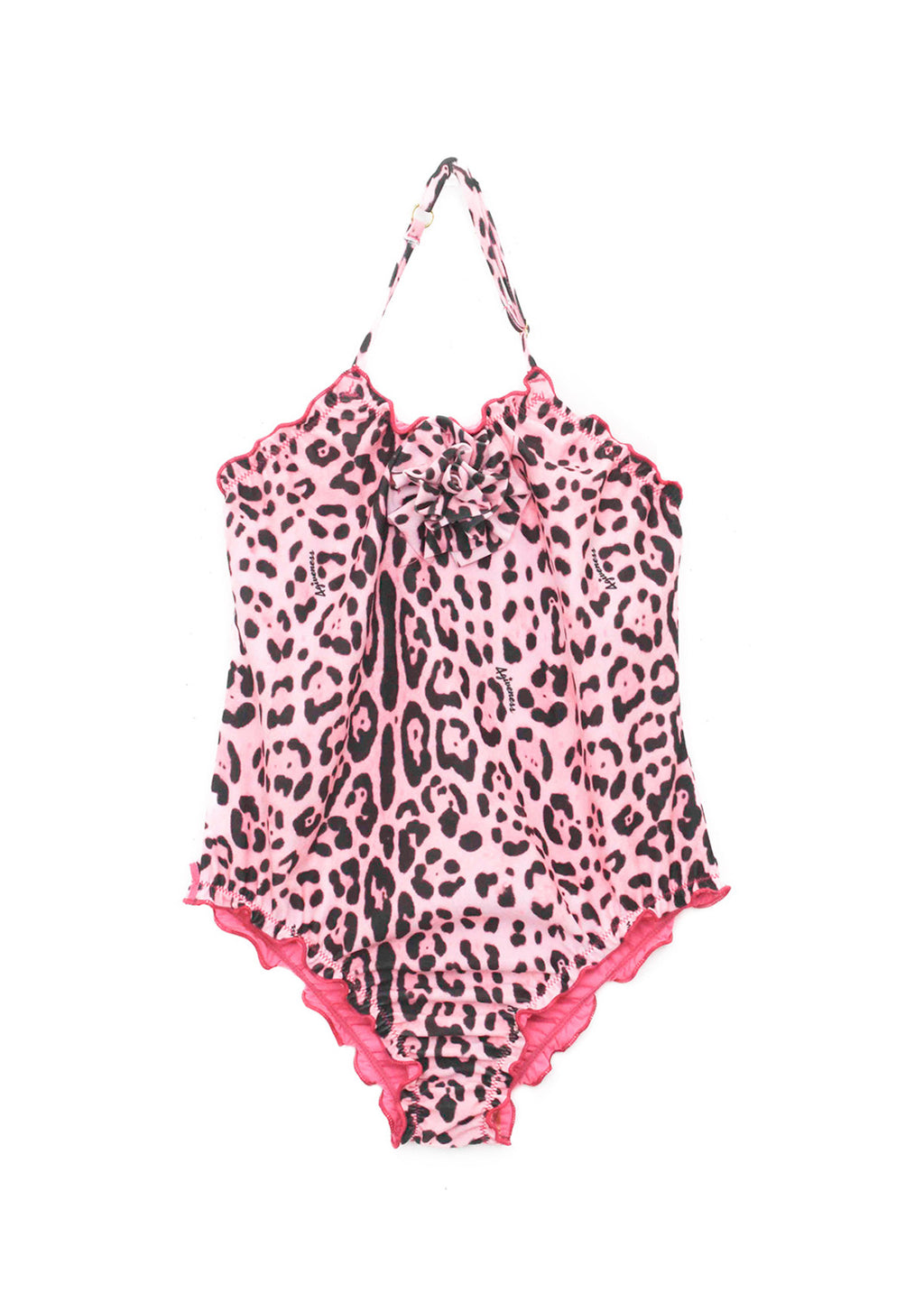 4GIVENESS Costume Monokini Fantasia Maculata Rosa per Bambine