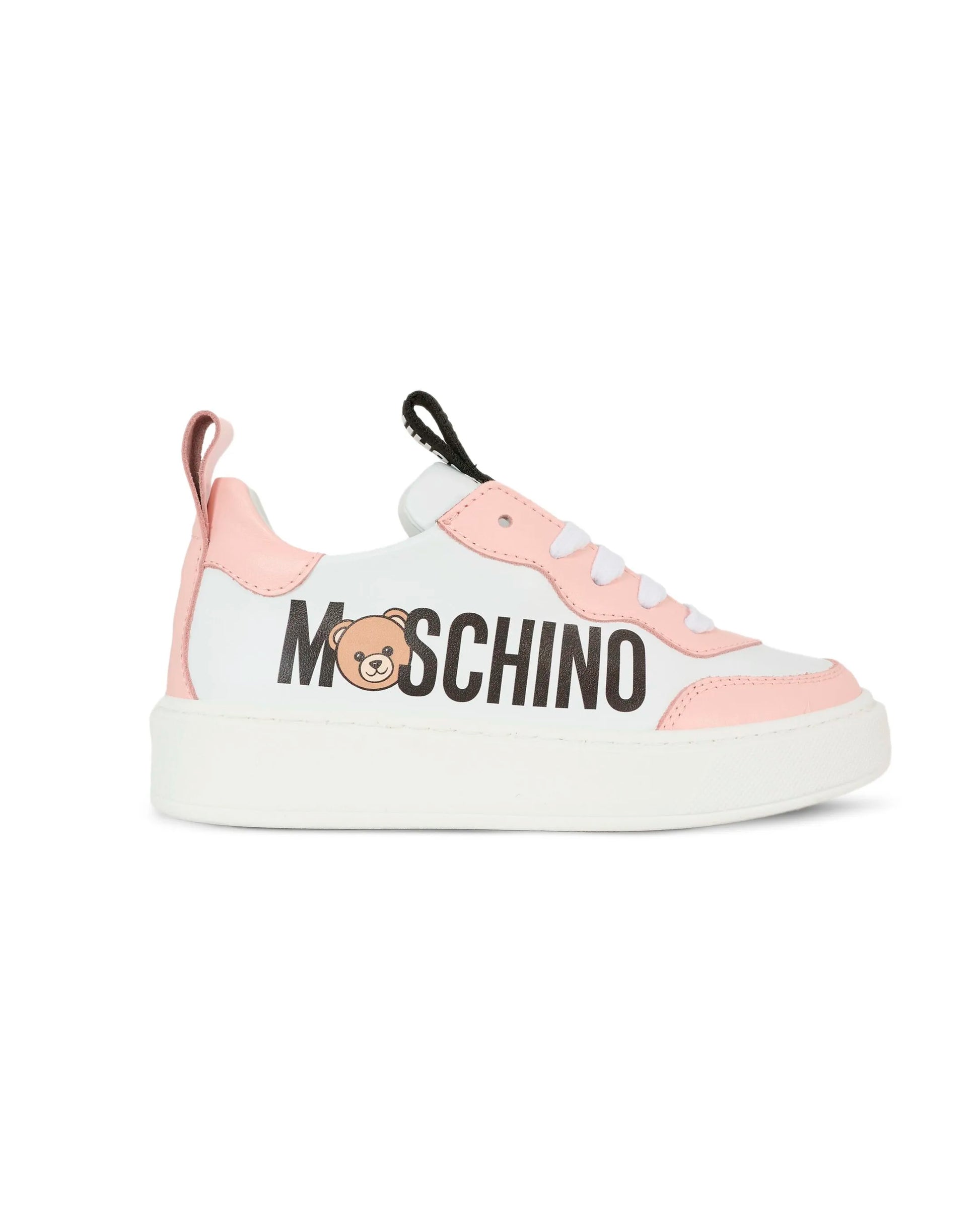 Moschino Kids Scarpette con Logo Laterale per Bambine