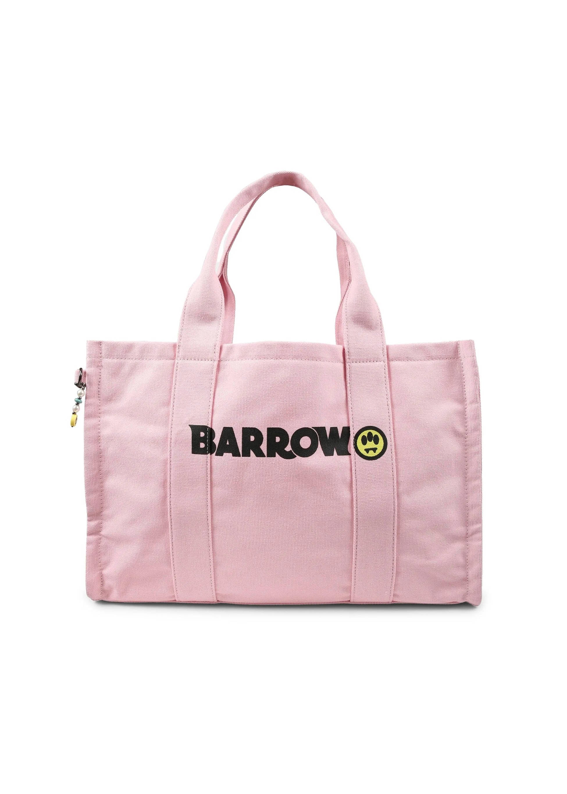 Barrow Kids Borsa Tote Rosa con Logo per Bambine (fronte)