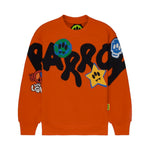 Barrow Kids Felpa Arancione con Stampa Logo per Bambini