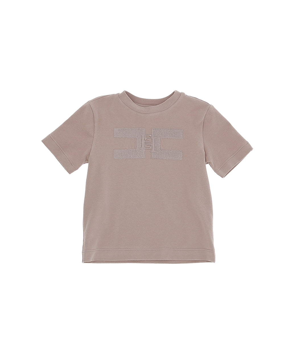Elisabetta Franchi La Mia Bambina T-shirt Sunrise con Ricamo Logo per Neonate
