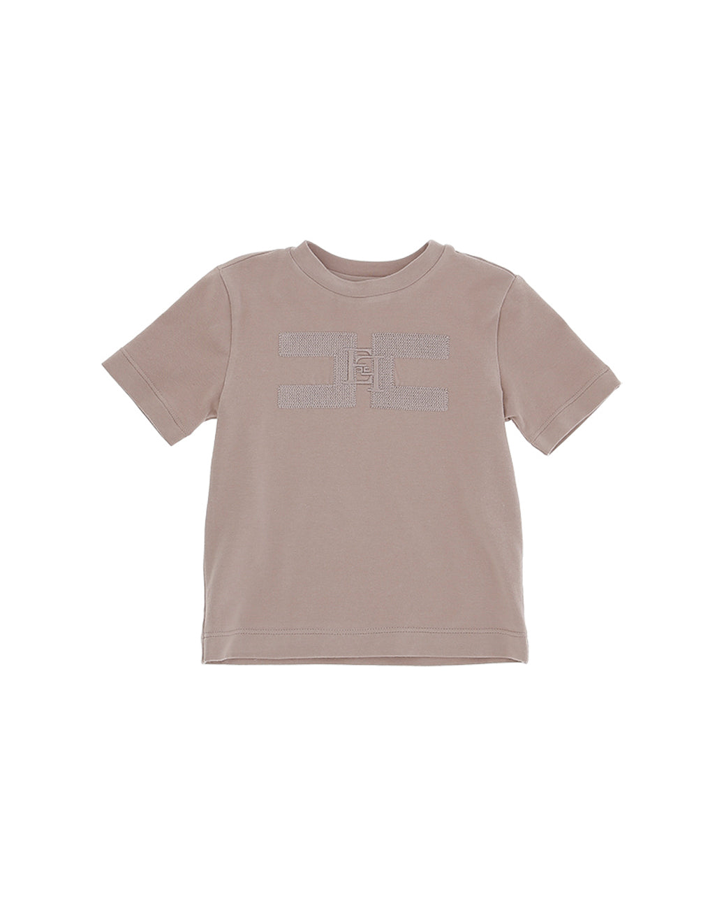 Elisabetta Franchi La Mia Bambina T-shirt Sunrise con Ricamo Logo per Neonate
