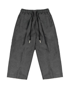 Yes London Kids Pantalone Nero con Coulisse per Bambini