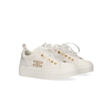 Elisabetta Franchi La Mia Bambina Sneakers Bianca/Oro in Tela per Bambine