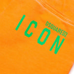 Dsquared2 Kids Bermuda Arancione con Stampa Logo