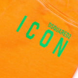 Dsquared2 Kids Bermuda Arancione con Stampa Logo