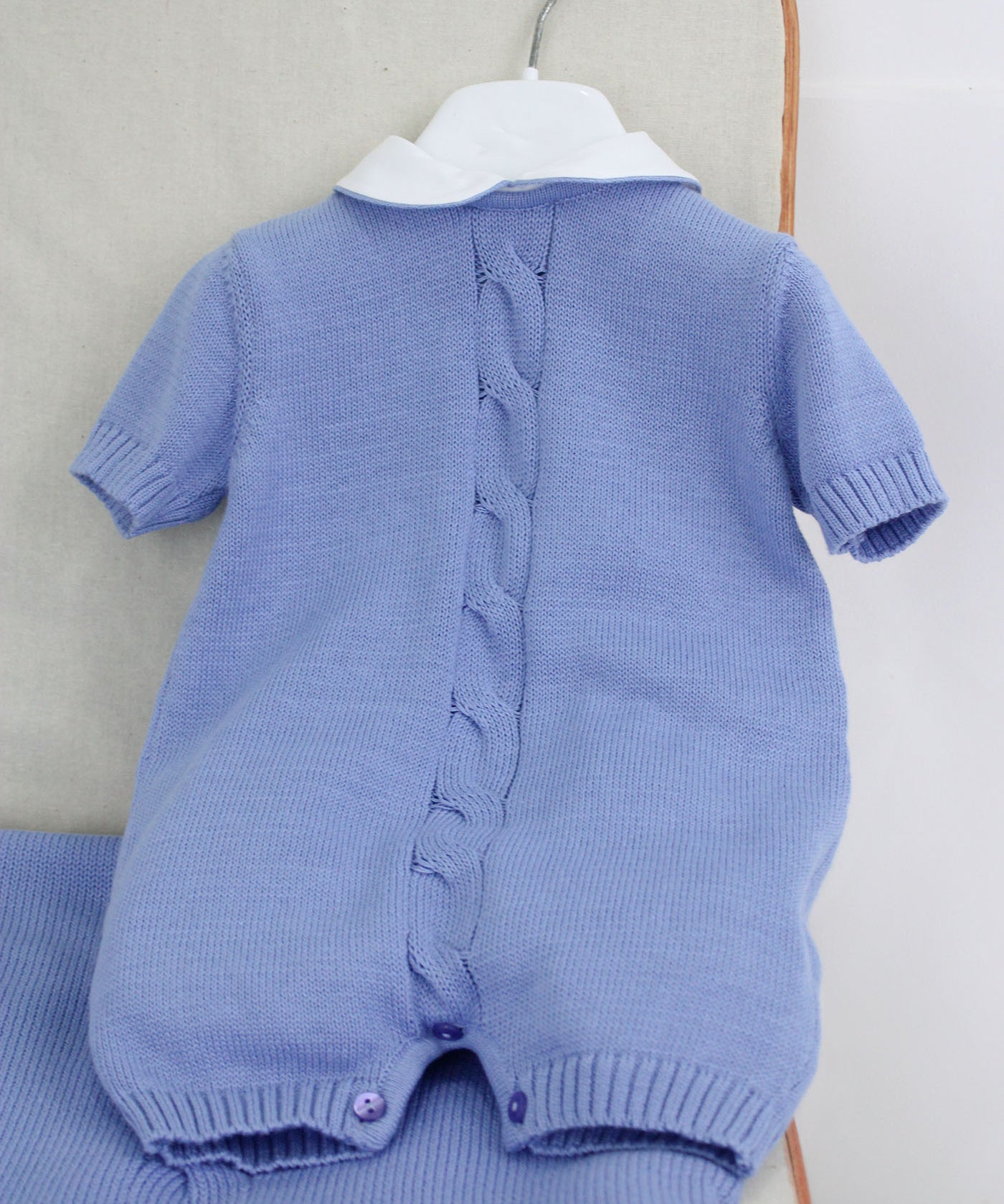 Le Coconne Pagliaccetto Celeste per Neonati