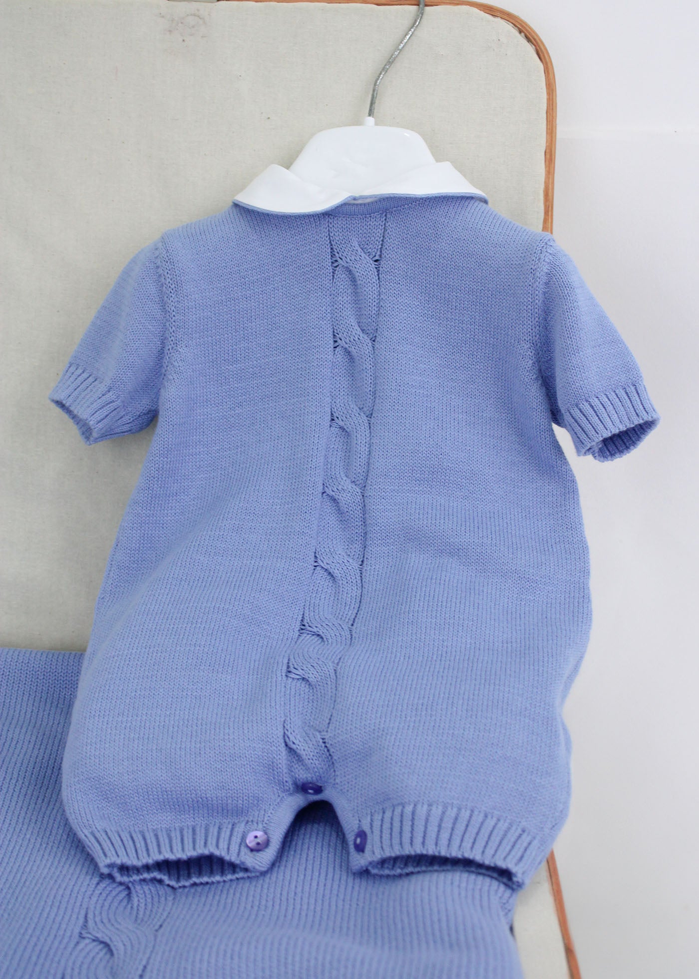 Le Coconne Pagliaccetto Celeste per Neonati