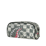 Sprayground Kids Astuccio Emote Check Grigio per Bambini