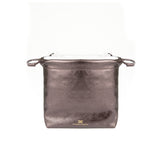 Elisabetta Franchi La Mia Bambina Borsetta Dark Choccolate a Spalla con Tracolla e Motivo Logo All-over per Bambine