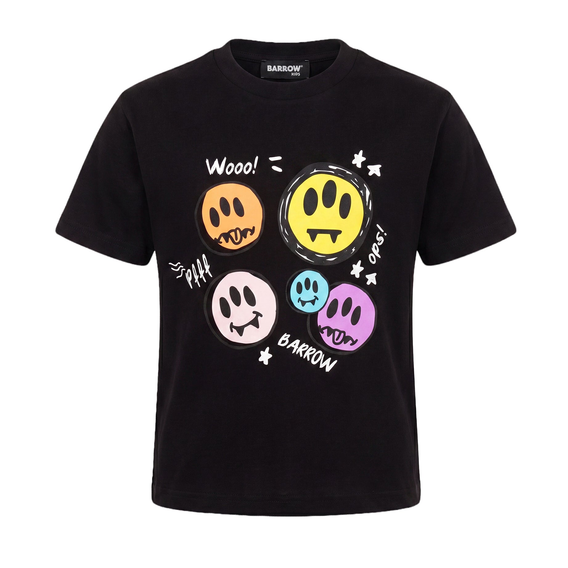 Barrow Kids T-Shirt Nero con Stampa Unisex