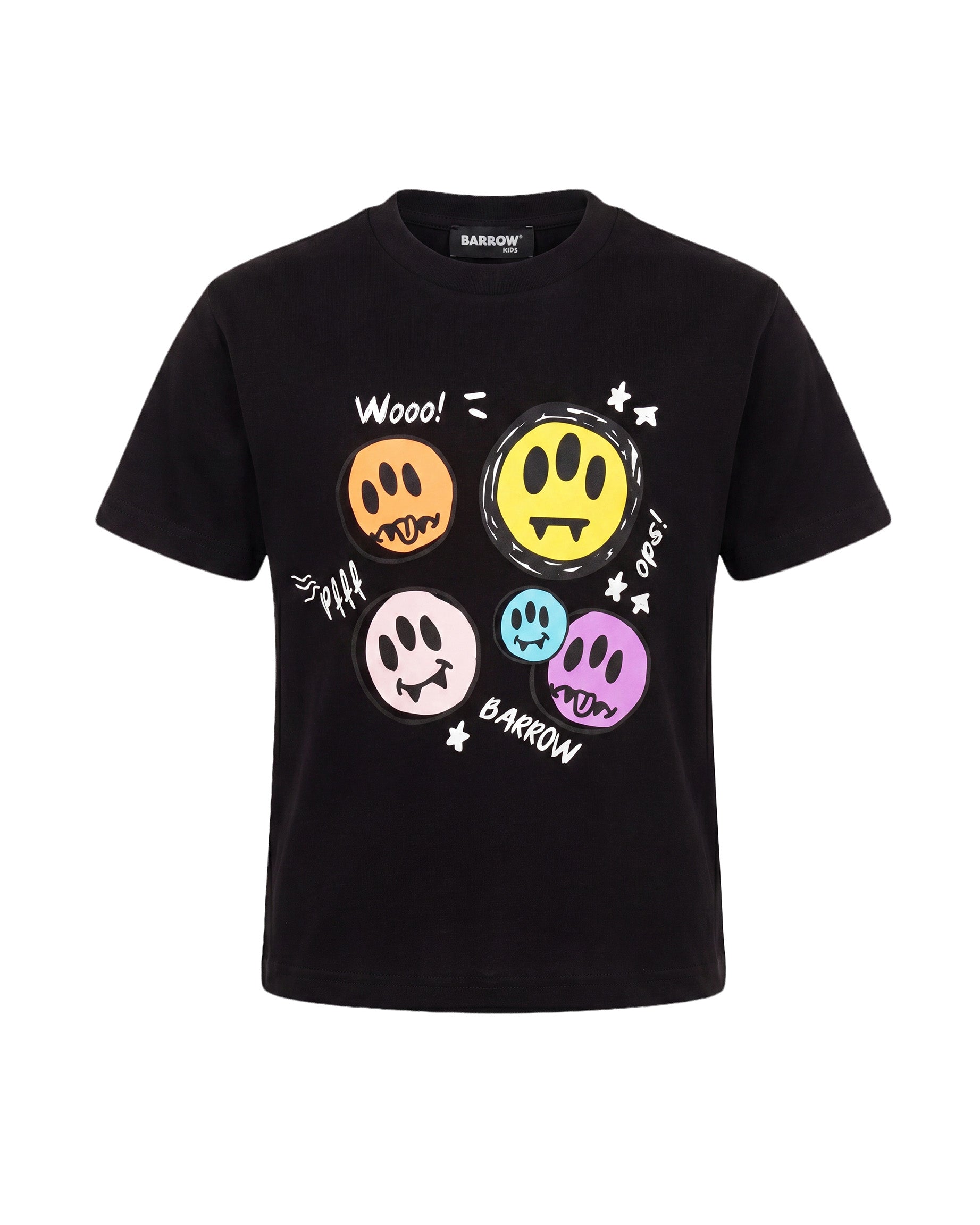 Barrow Kids T-Shirt Nero con Stampa Unisex