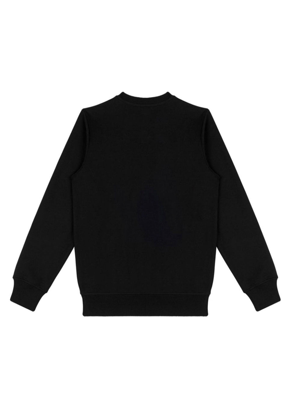 Moschino Kids Felpa Girocollo Nera con Stampa per Bambini