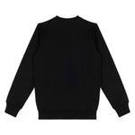 Moschino Kids Felpa Girocollo Nera con Stampa per Bambini