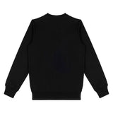 Moschino Kids Felpa Girocollo Nera con Stampa per Bambini
