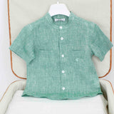 Le Coconne Camicia Verde per Neonati