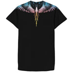 Marcelo Burlon County of Milan Kids Abito Nero con Stampa per Bambine