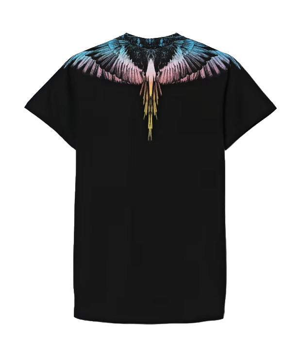 Marcelo Burlon County of Milan Kids Abito Nero con Stampa per Bambine