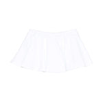 Msgm Kids Short Bianco con Logo Ricamato per Bambine