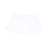 Msgm Kids Short Bianco con Logo Ricamato per Bambine