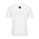 Philipp Plein Kids T-shirt Bianca in Cotone con Stampa Teddy Bear Monogram e Logo per Bambine