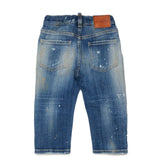 Dsquared2 Kids Pantalone in Denim con Patch per Neonati