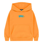 Barrow Kids Felpa Arancione con Cappuccio con Stampa Logo per Bambini