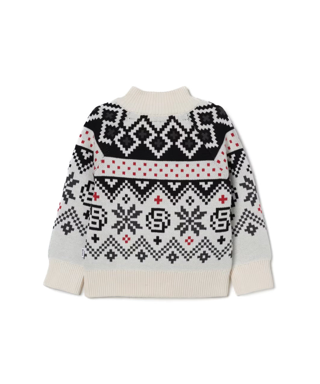 Hugo Boss Kids Cardigan con Zip e Fantasia Jacquard per Neonati