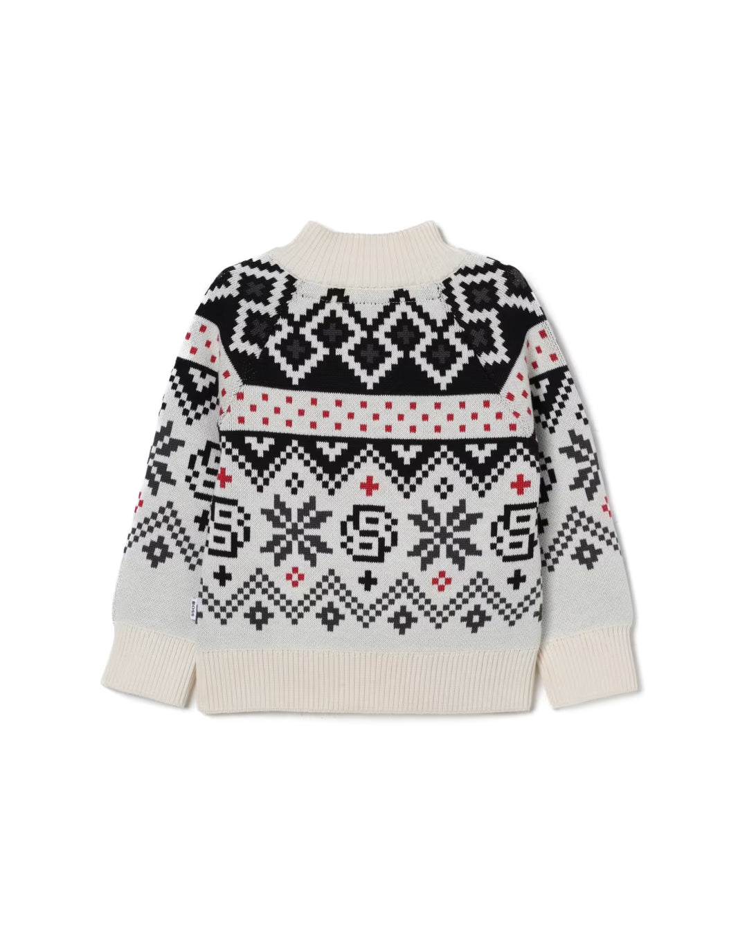 Hugo Boss Kids Cardigan con Zip e Fantasia Jacquard per Neonati