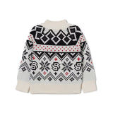 Hugo Boss Kids Cardigan con Zip e Fantasia Jacquard per Neonati