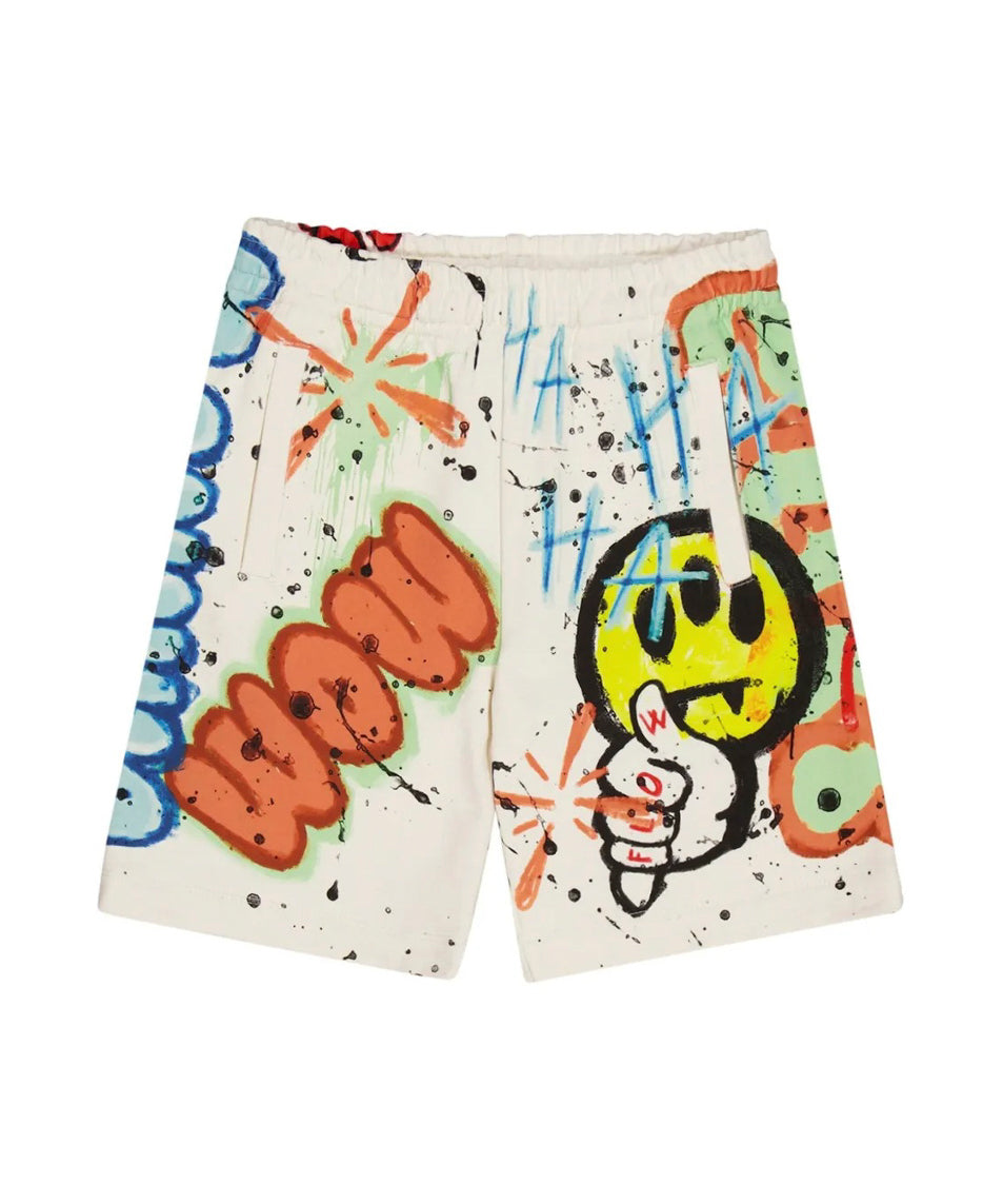 Barrow Kids Bermuda Crema con Stampa per Bambini